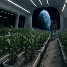 Growing tea on the moon